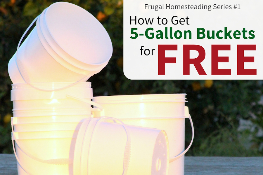 Five Gallon Buckets for Free.