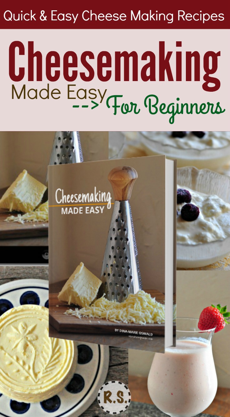 Cheese making always looked so complicated to me, until I got one book. An amazing book with 32 quick & easy cheese-making recipes you can make at home. A must for any organized cheese maker.