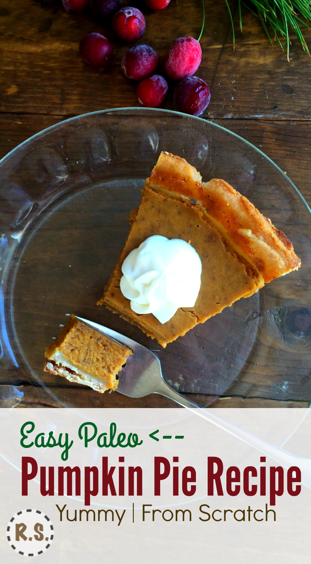 You'll love this easy to make paleo pumpkin pie. The delicious filling is the best. Love the rich, sweet flavor in this from scratch pie. Best of all it's homemade, gluten free and healthy.