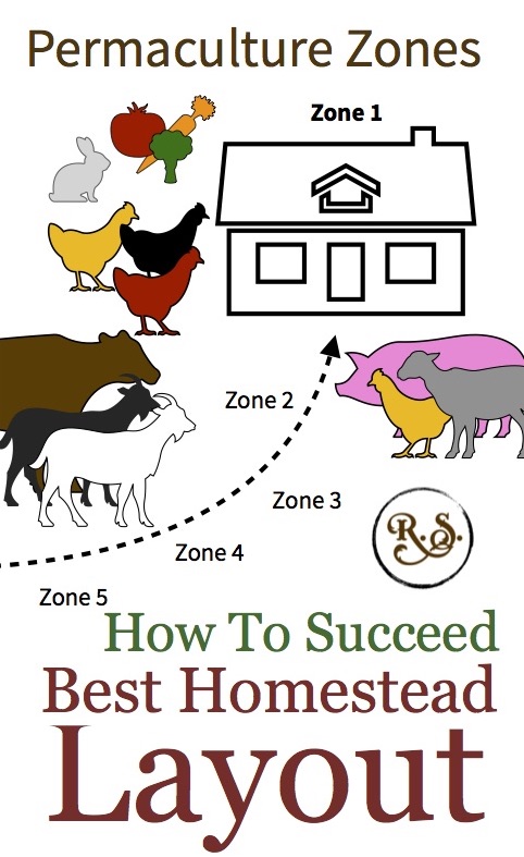 Backyard permaculture zones are key to a successful homestead layout. Understanding and using zones is critical for a sustainable lasting design.