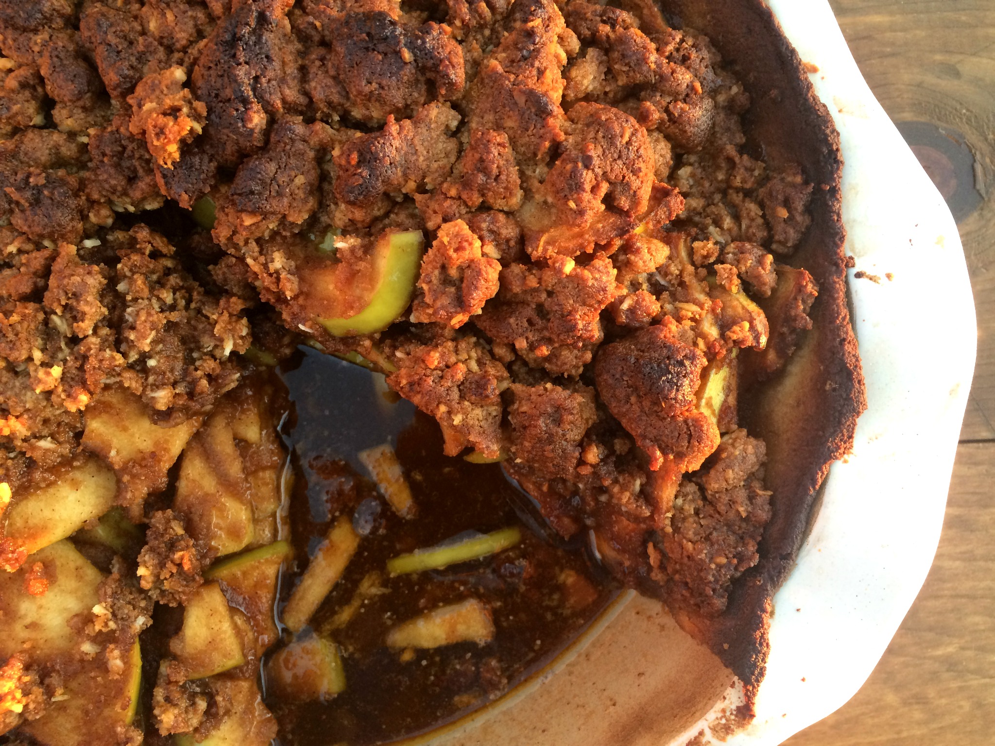 Savor the rich flavors in this dutch apple pie. The warm apple filling, to its rich crumble topping. Every bite of this pie will make you see how healthy and gluten free tastes the best!
