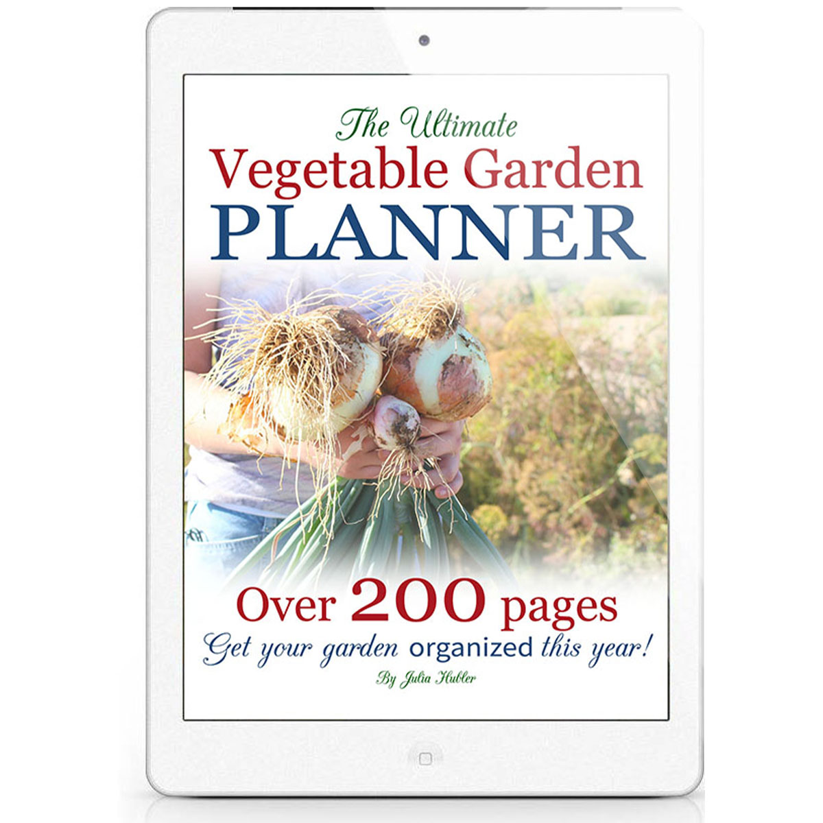 vegetable garden planner sales page ipad cover