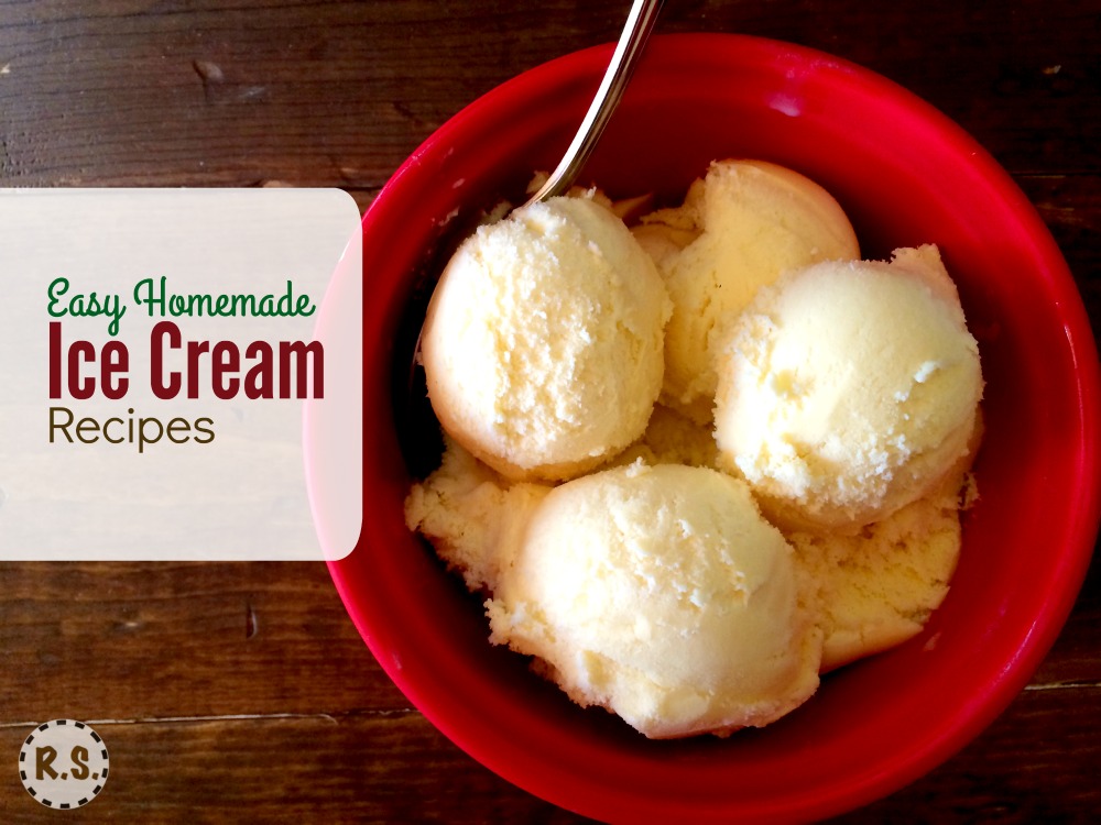 Enjoy making these easy ice cream recipes! There's nothing like good homemade ice cream. Especially when you are raising or growing the ingredients right in your backyard!