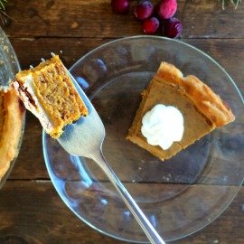 pumpkin pie square