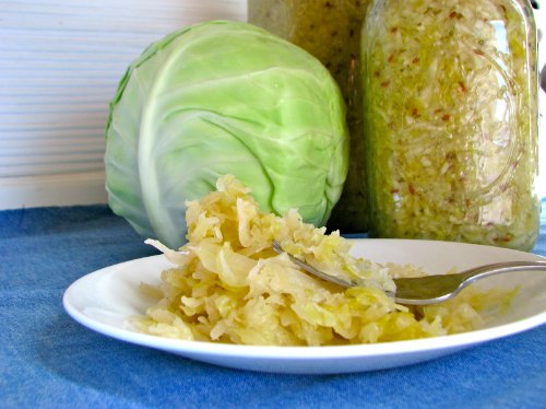 Make this homemade & fermented sauerkraut recipe. It tastes yummy, it’s really healthy and is supper easy to make. A great way to preserve cabbage & eat nutritional food on the homestead.