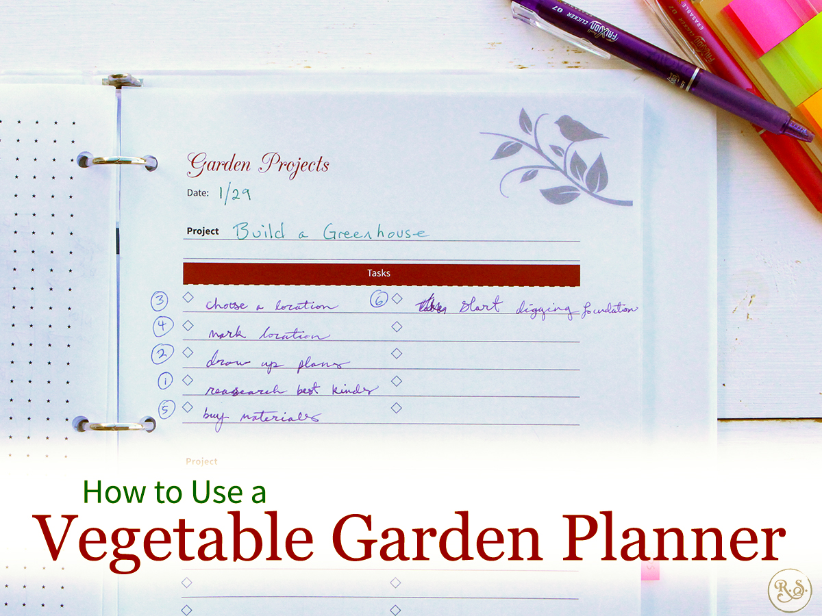 Ready to organize your garden? Learn how to use your 200+ page vegetable garden planner and get your garden organized even better this year. #gardeningforbeginners #gardeningbinder #gardeningplans